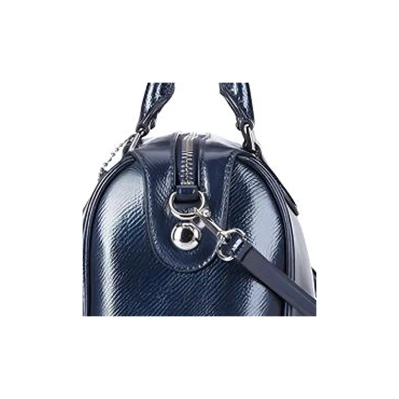 COACH Bennett Genuine Leather Portable One Shoulder Crossbody Bag Medium Size Women's Pearlescent Blue-4
