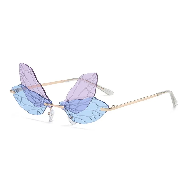 NOME Metal Plastic Irregular Shape Sunglasses Unisex-6