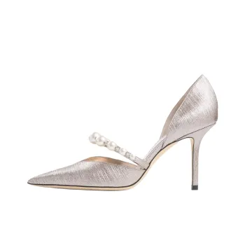Jimmy Choo Aurelie Slim Heel High Heels 8.5cm Women's White