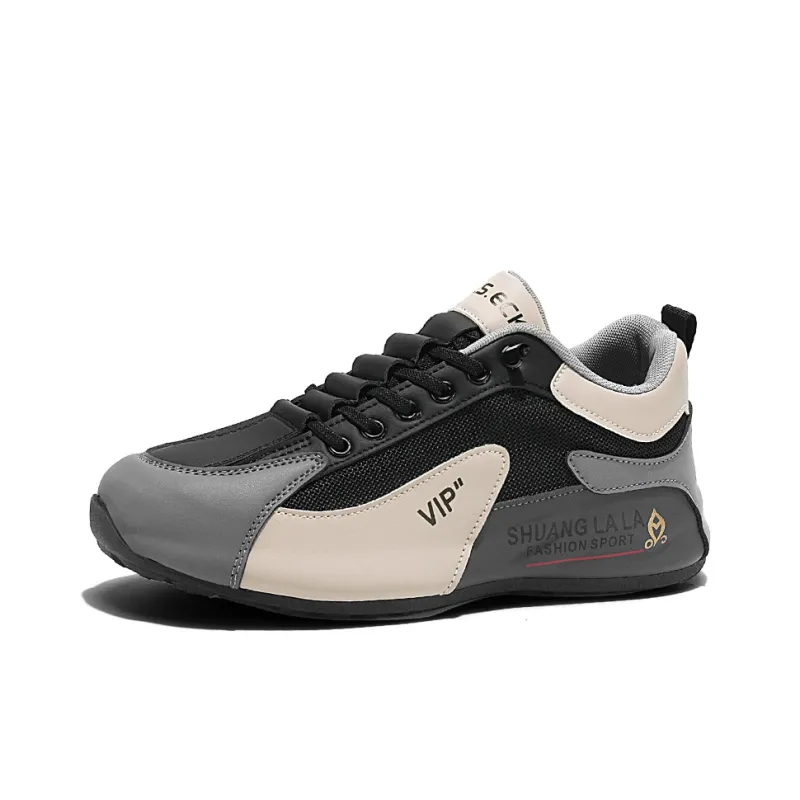 Boogie Bear Casual Shoes Men Low Top White Gray/Black Gray/Black Orange-4