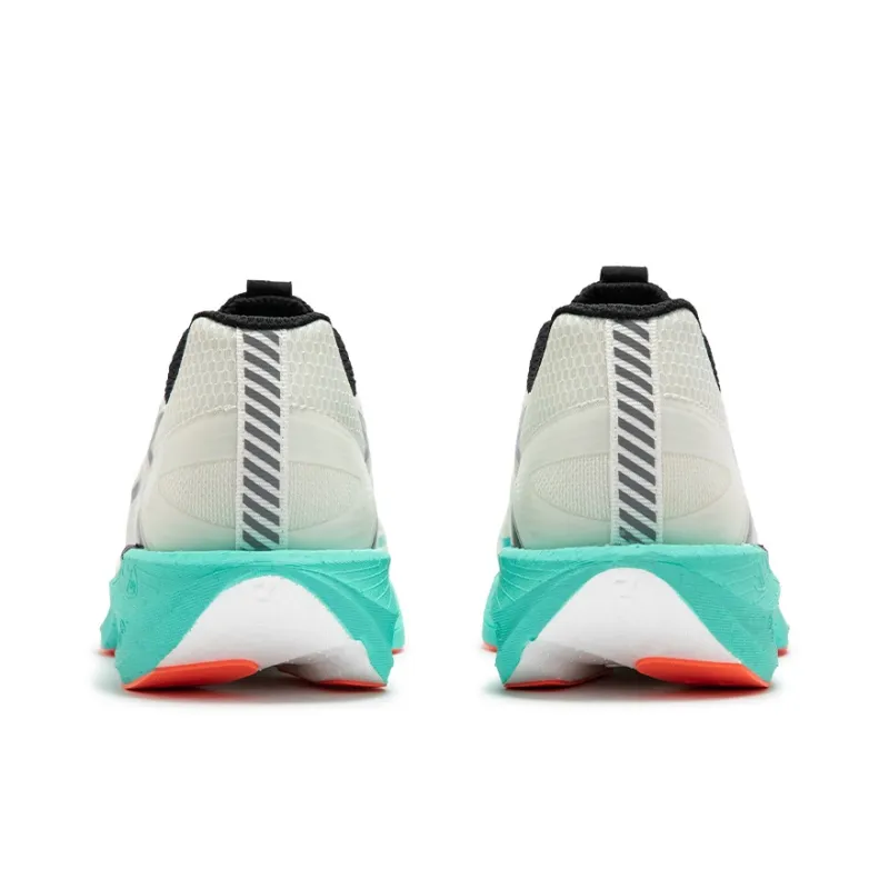 361° Cushioning, Slip Resistant, And Abrasion Resistant Low Top Training Running Shoes Unisex White Green-3