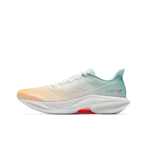Anta Horsepower 5.0 Cushioned Breathable Slip Resistant Low Top Training Running Shoes Men's White Green Orange
