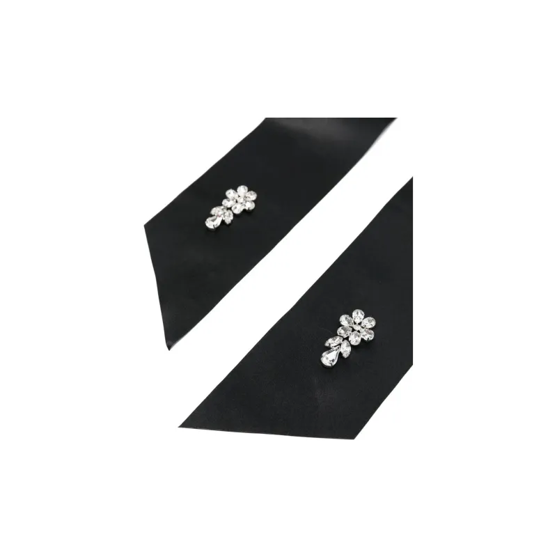 SIMONE ROCHA Crystal Flower Bow Barret-3