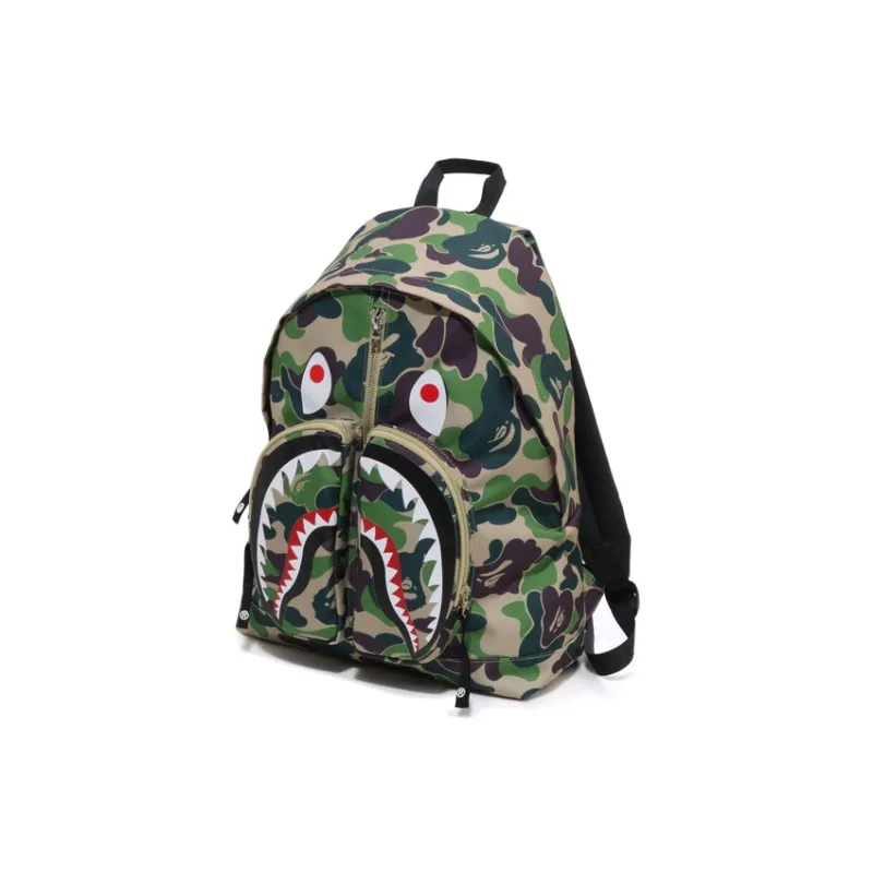 A BATHING APE Fabric Backpack Regular Unisex Blue/Pink/Green-6