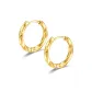 Mobius Gold Hoop Earrings, 1 Pair