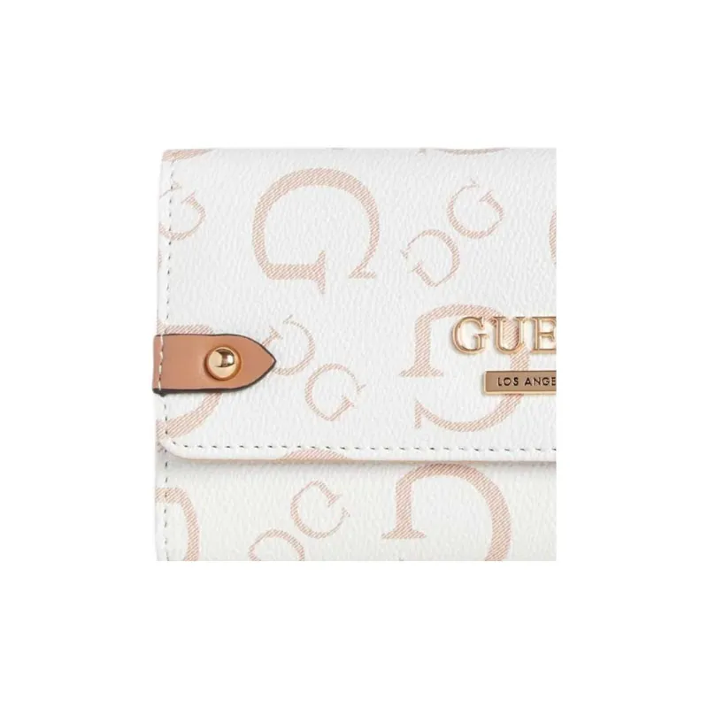 GUESS Artificial Leather Clutch Unisex White-3