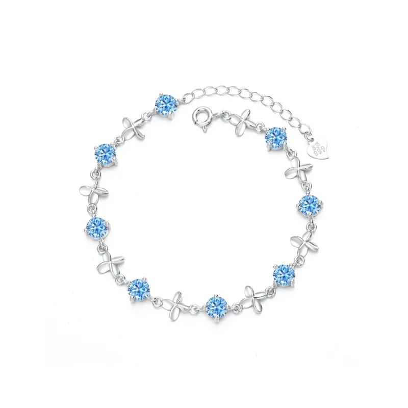 SINO GEM 999 Fine Silver Bracelets Women's-5