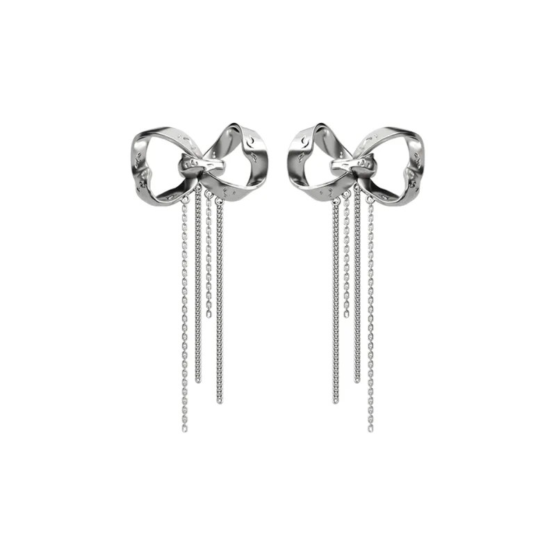 OINICIO White Gold-Plated Copper Earrings Unisex-0