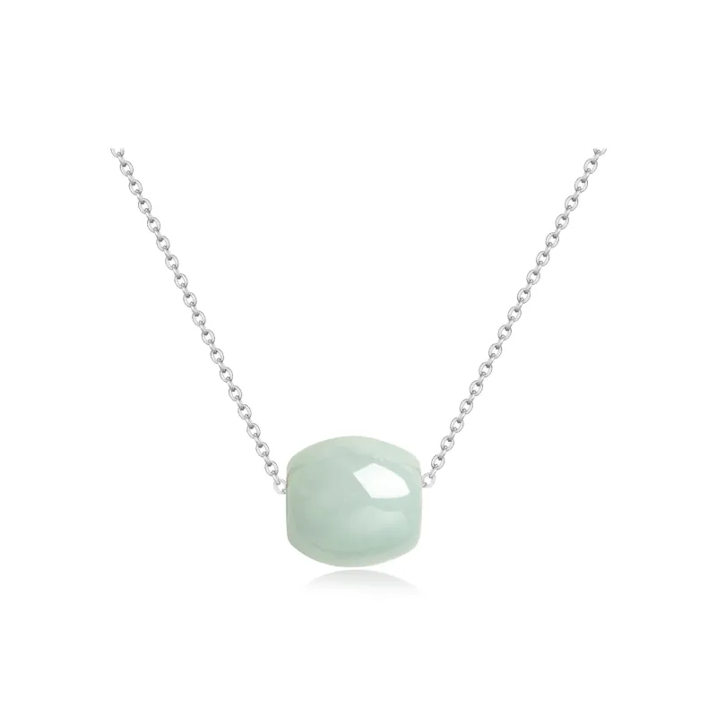 Lao Feng Xiang Bean Type Jadeite Necklaces Women's-6