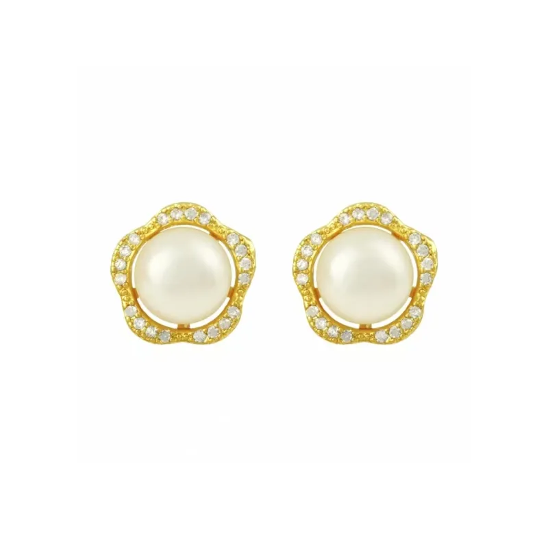 Beth Jewelry Pearl Stud Earrings Women's-0