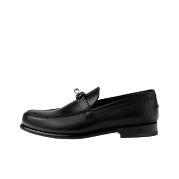 HERMES Destin Loafers 2.5cm Men's Black