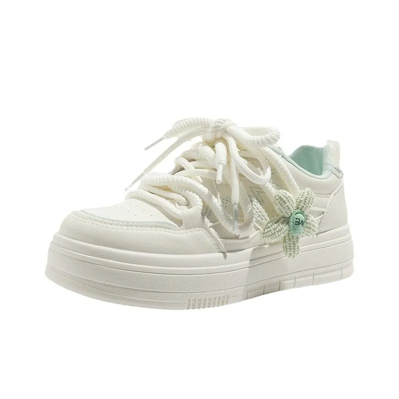 RUN MANNER Lightweight Height Increasing Slip Resistant Low Top Skateboard Shoes Women's-6