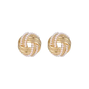 VIOLET Copper Alloy Stud Earrings Women's