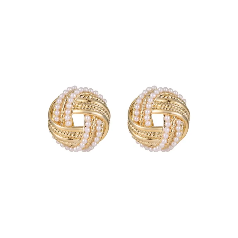 VIOLET Copper Alloy Stud Earrings Women's-0
