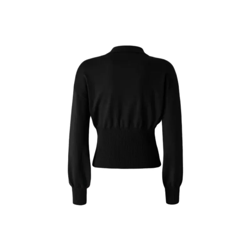 PINKO Ribbed Polo Top-1