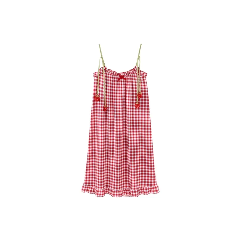 Xiang Ning Pai Nightgown Women's Red-0