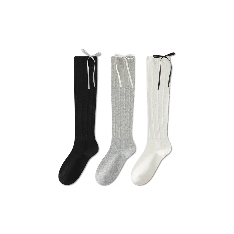AUGUST Knee High Socks Women's 3 Pack-0