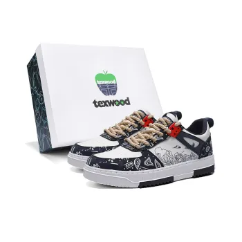 TEXWOOD Wrapping Anti Slip Shock Absorbing And Wear Resistant Low Top Skateboard Shoes Men's Box