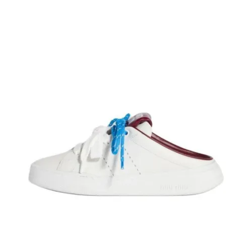 MIU MIU Closed Toe Slippers Women's White