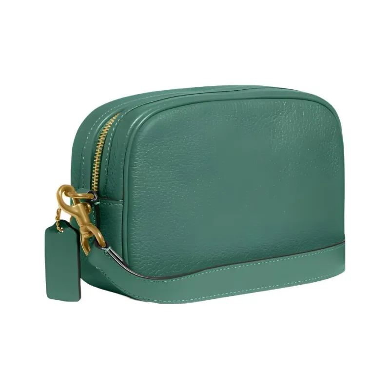 COACH Camera Cow Leather Camera Bags Shoulder Bag Crossbody Bag Small Size Women's Green-1
