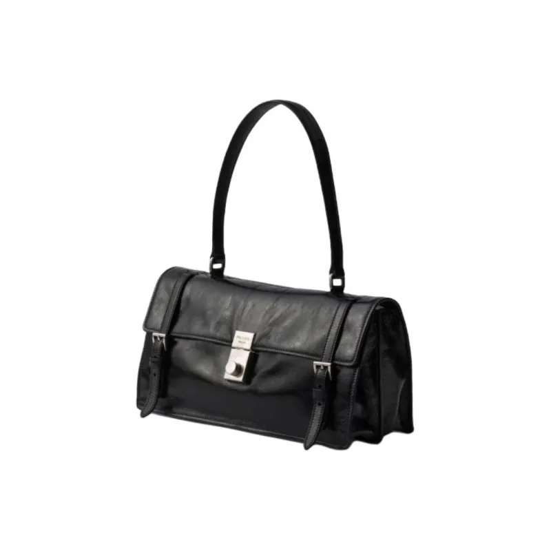 PRADA Leather Shoulder Bag Medium Size Women's-1