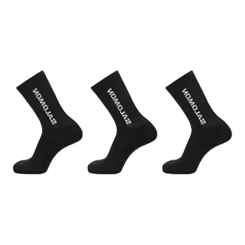 SALOMON Mid Calf Socks Men's 3 Pack Black