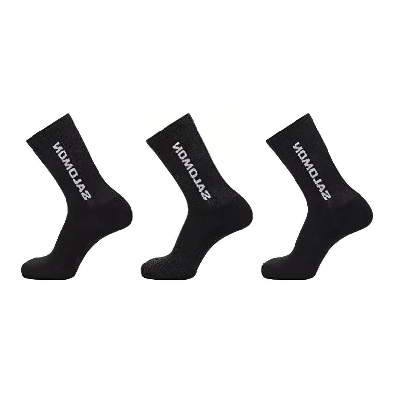 SALOMON Mid Calf Socks Men's 3 Pack Black-0