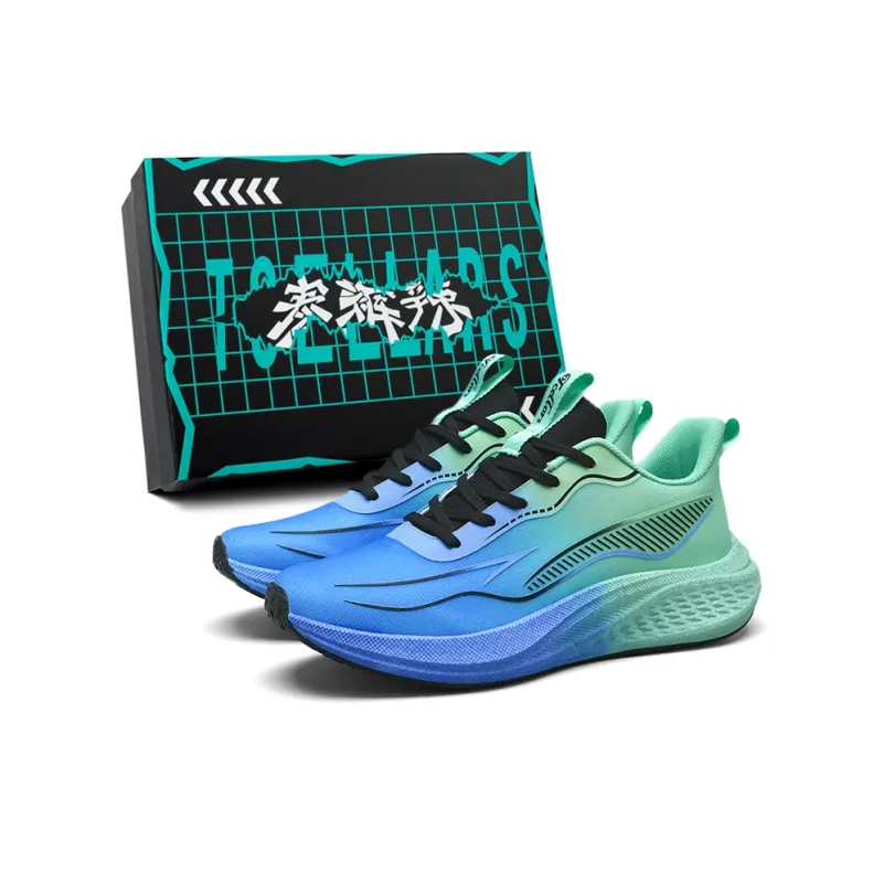 TCELLARS Abrasion Resistant Lightweight Height Increasing Rebound Low Top Casual Running Shoes Men's Box-0