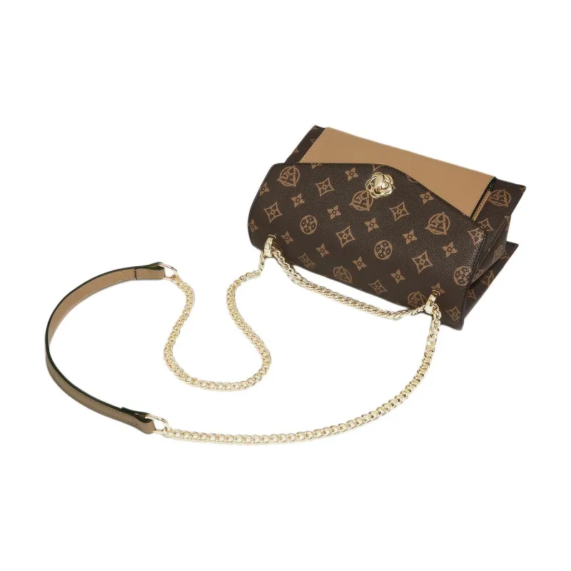 Old Man's Head Synthetic Leather Shoulder Bag Crossbody Bag Regular Women's Coffee-5