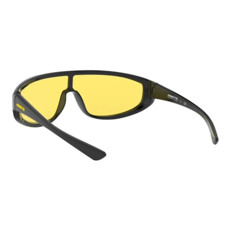 Arnette Plastic Irregular Shape Sunglasses Men's Black-5