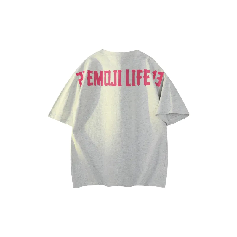 Emoji Short Sleeved T Shirts Unisex-14