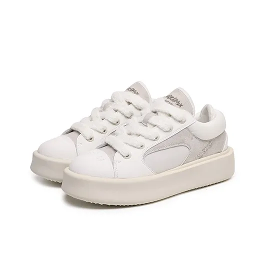 APRHE Anti Slip And Wear Resistant Height Increasing Low Top Skateboard Shoes Unisex Koala Gray-2