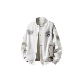RIEZU Denim Jacket Unisex White