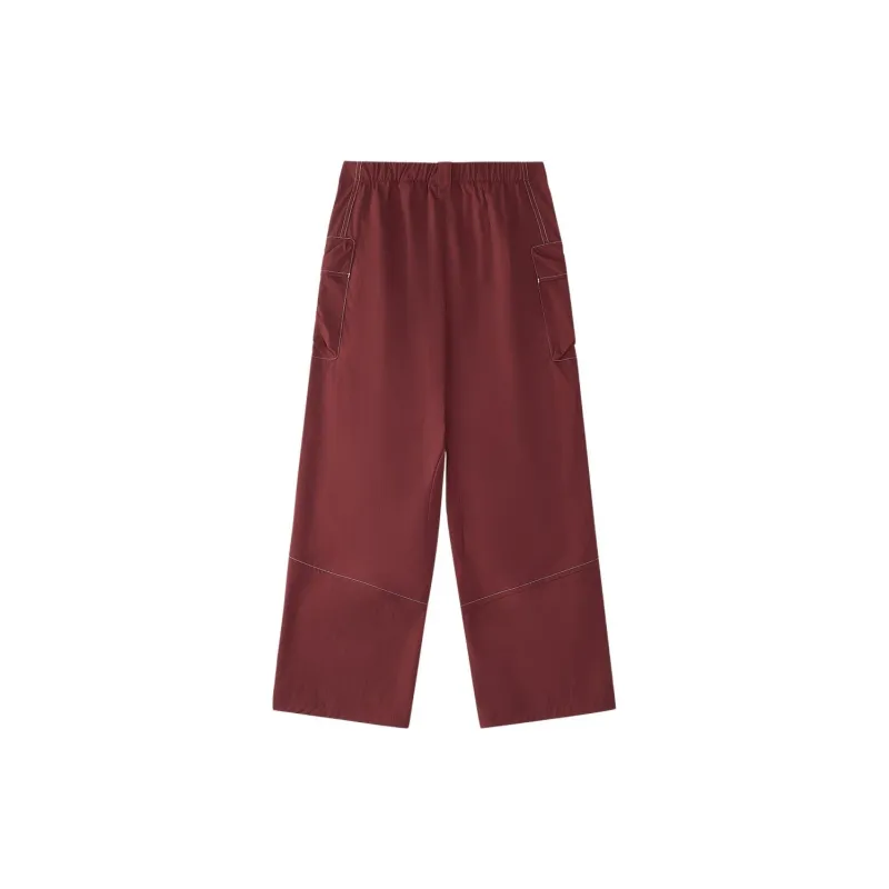 FILA FUSION WORKWEAR Casual Pants Women's Dark Umber Burgundy-1