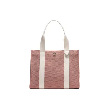 Lululemon Cotton Tote Bag Shopping Bag Shoulder Bag Handbag Women's Pink