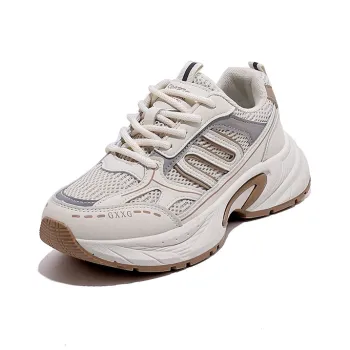 Turns By Turns Slip Resistant, Abrasion Resistant, Breathable, Height Increasing Low Top Chunky Sneakers Unisex