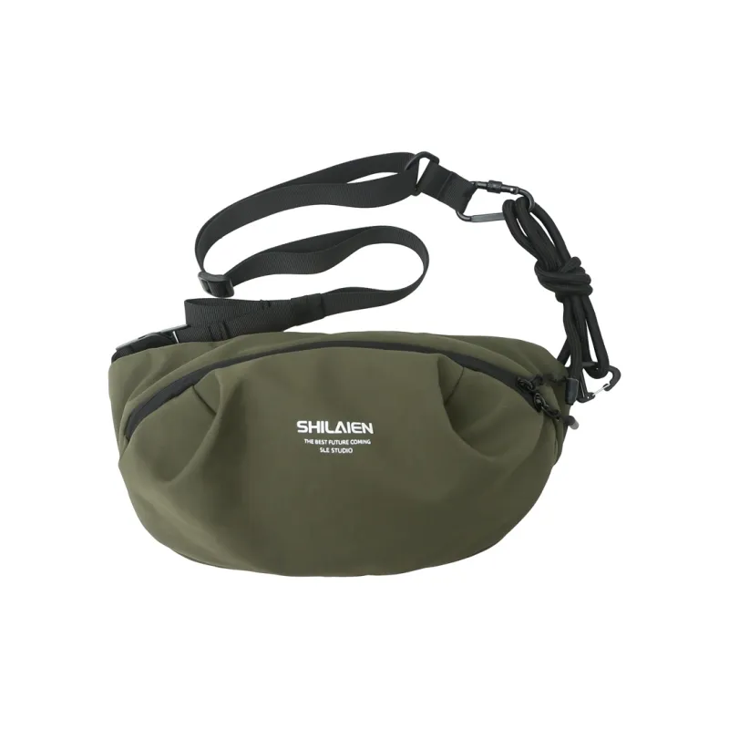 GOBLIN SHARKS 1759 Nylon Sling Bag Regular Unisex White/Black/Orange/Green/Gray-18