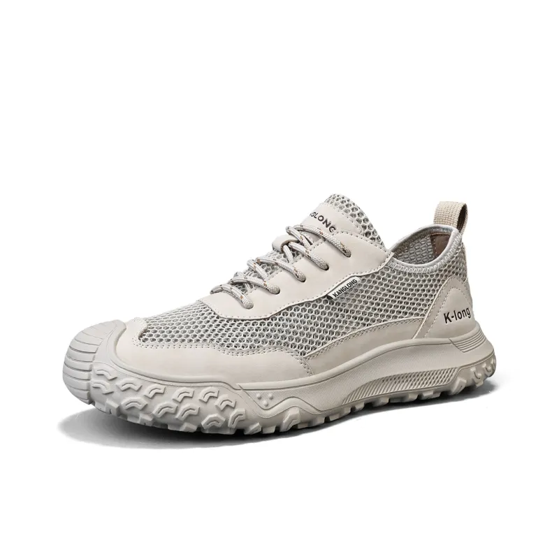 KANGLONG Cushioning Moisture Wicking Abrasion Resistant Lightweight Slip Resistant Low Top Casual Shoes Men's-1
