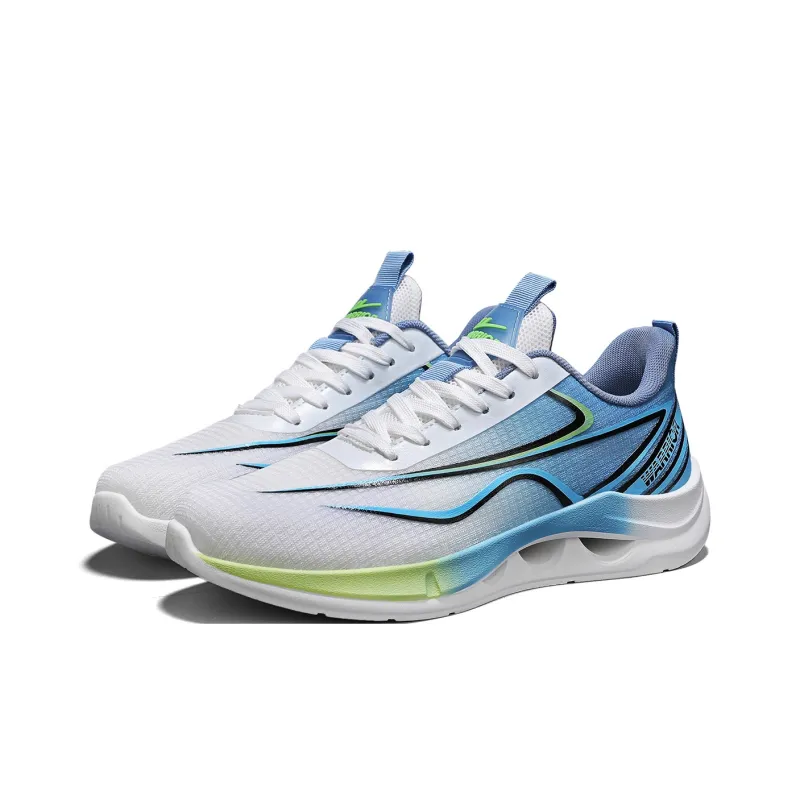 Warrior Cushioned Wear Resistant Breathable Slip Resistant Low Top Casual Running Shoes Men's-2