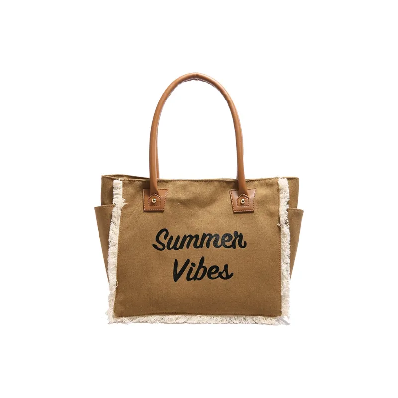 KARUISHA Canvas Canvas Bag Tote Handbag Women's Multicolor-7