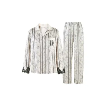 MY BODY Pajama Set Women's Apricot Base Gray Heather