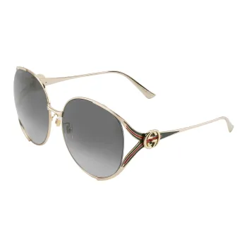 GUCCI Subject To Official Website Irregular Shape Sunglasses Women's Green
