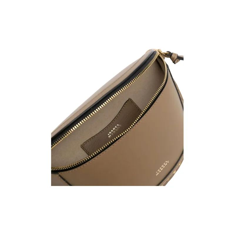 ISABEL MARANT Cow Leather Crossbody Bag, Shoulder Bag Women's Khaki-2