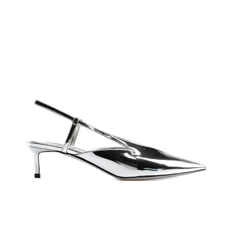 Givenchy Slim Heel High Heels 4.5cm Women's Silver-1