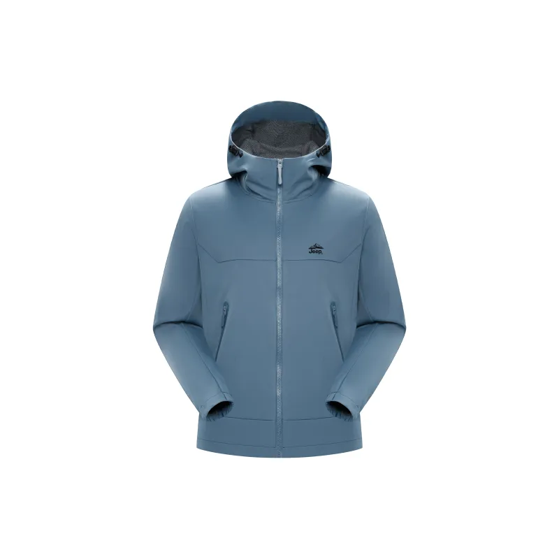 Jeep Hiking Windproof Waterproof And Breathable Windbreaker Jacket Unisex-4