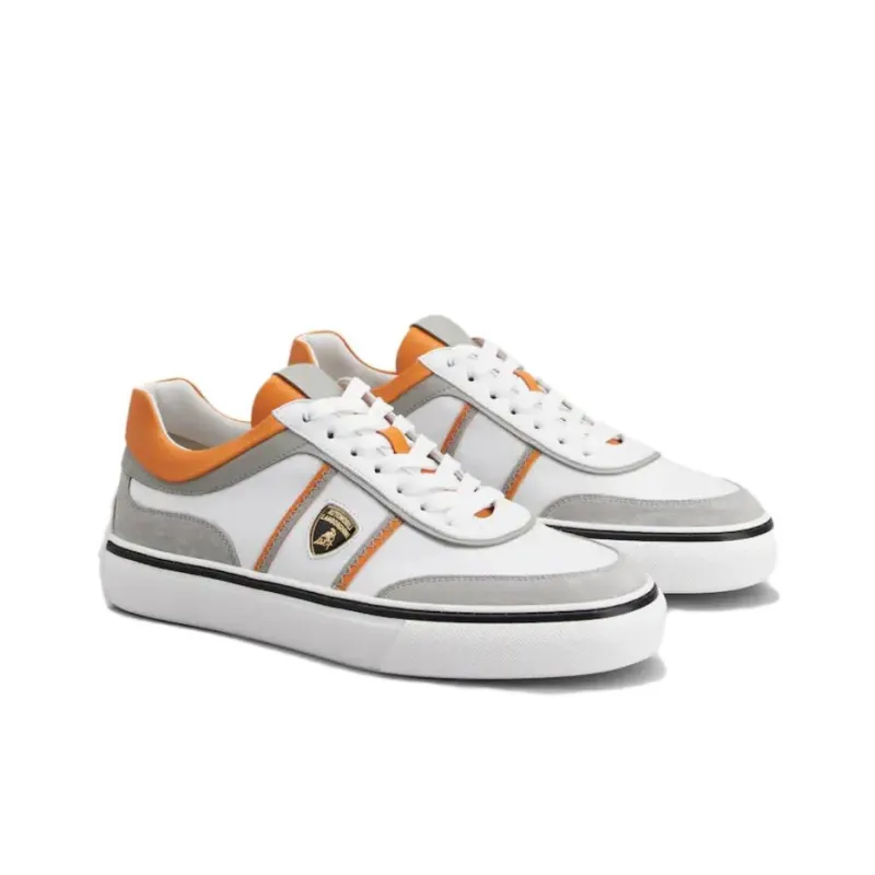 Automobili Lamborghini x TOD'S Low-Top Skateboard Shoes Men's White-2