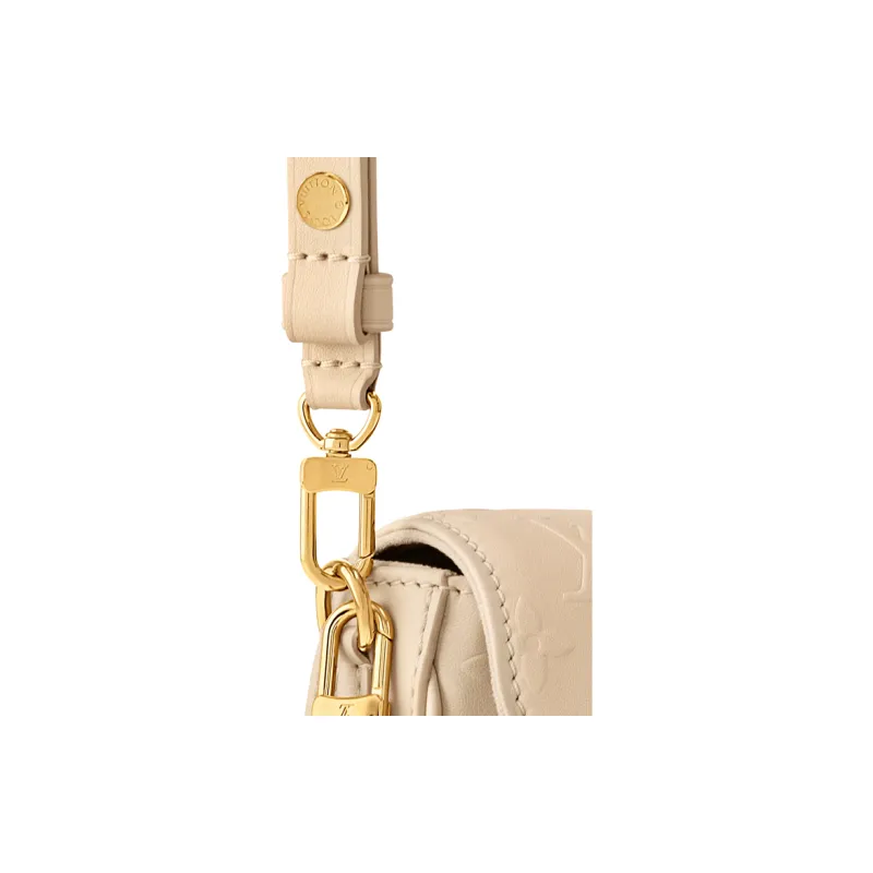 LOUIS VUITTON IVY Calfskin Crossbody Bag, Shoulder Bag Women's Nude Pink-4
