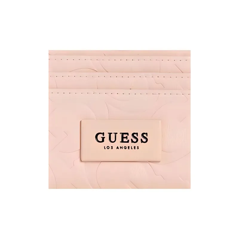GUESS Artificial Leather Wallet Small Size Women's Pink-3