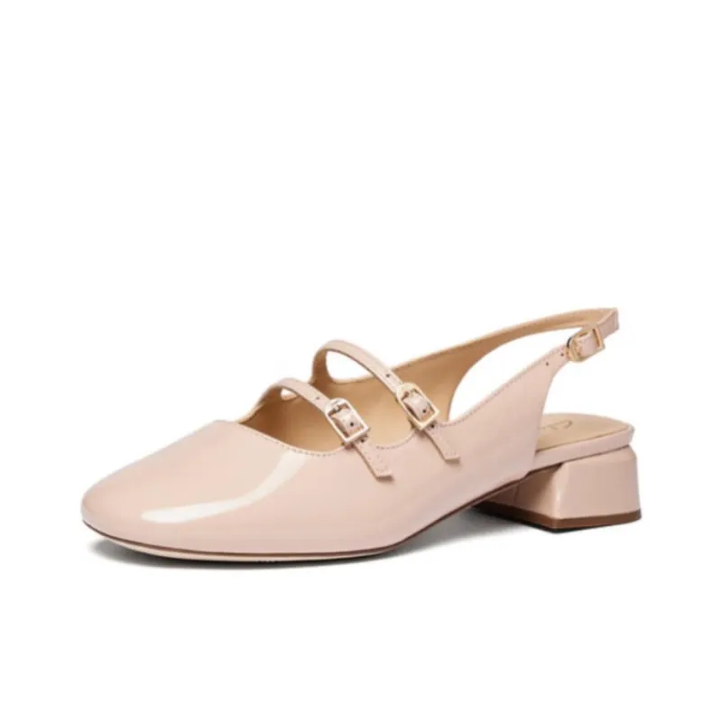 Clarks Daisy Collection Chunky Heel High Heels 6.5cm Women's Pink-1