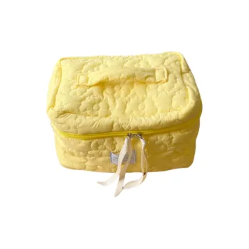 JINGEYU Macaron Color Portable Large Capacity Skincare Product Storage Bag